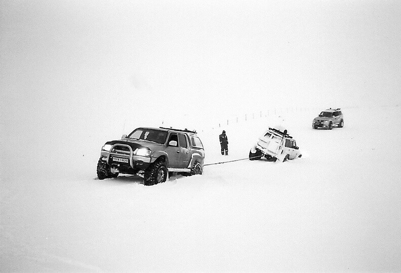 Jour 15 : En noir et blanc - Sur le glacier, Islande #Lomo #LCA