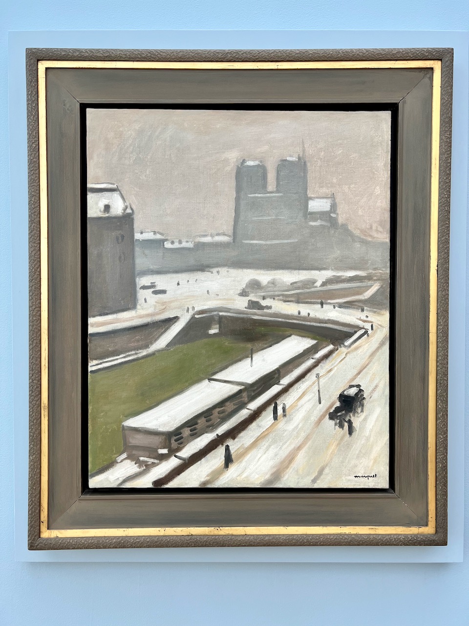 Notre-Dame de Paris par temps de neige, peint par Albert Marquet