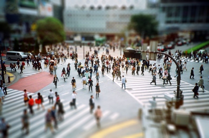 Jour 17 : un nombre premier et/ou <strong>premier plan flou</strong> - Shibuya (Tokyo, Japon)